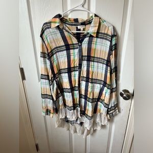 umgee plaid tunic
